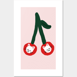 Cherry Cat Posters and Art